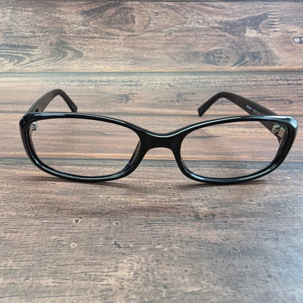 DKNY 7915S 001 Black Rectangular Full Rim Eyeglasses Frames 54-17-130
